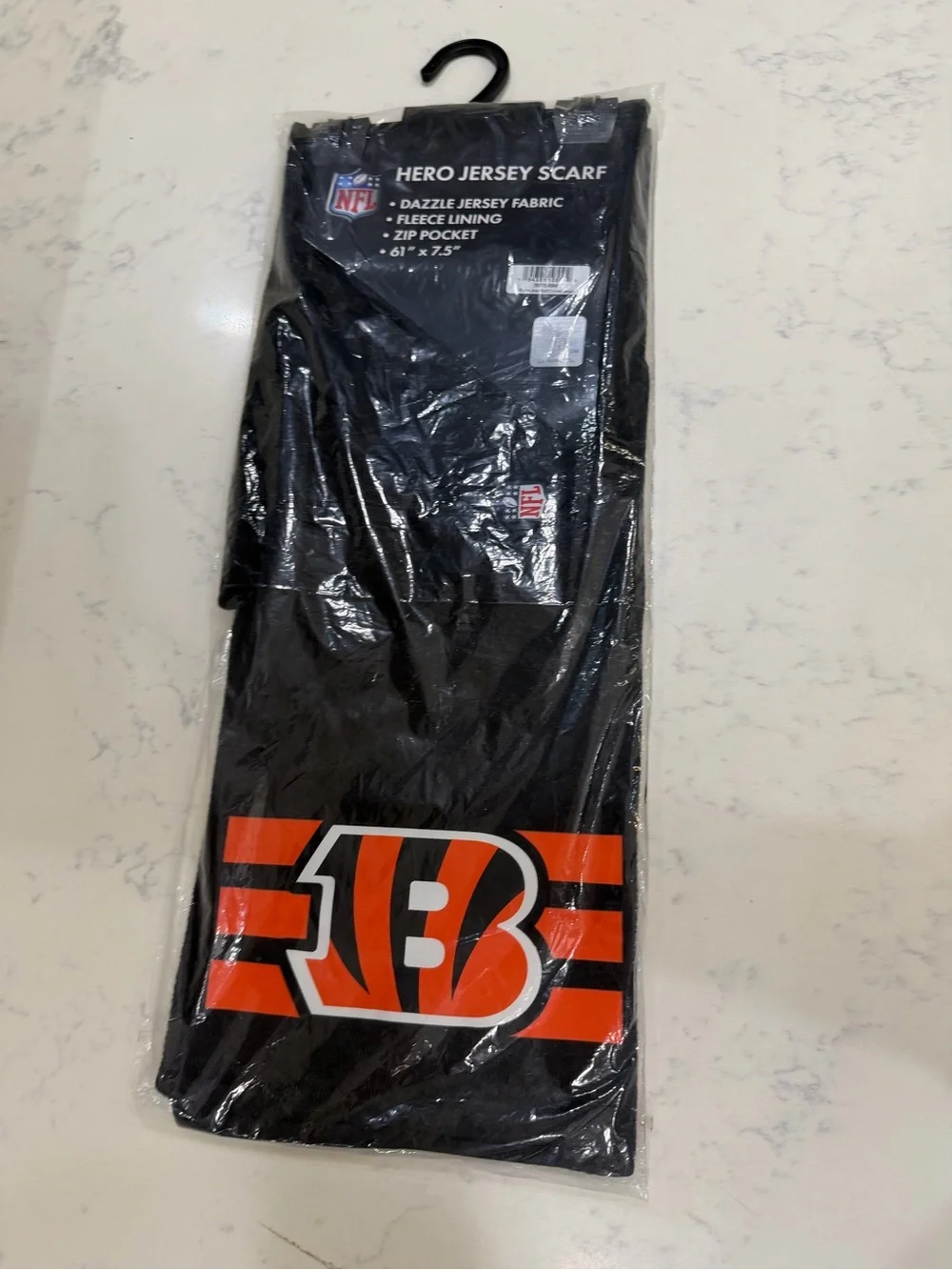 NFL Cincinnati Bengals Black and Orange Scarf